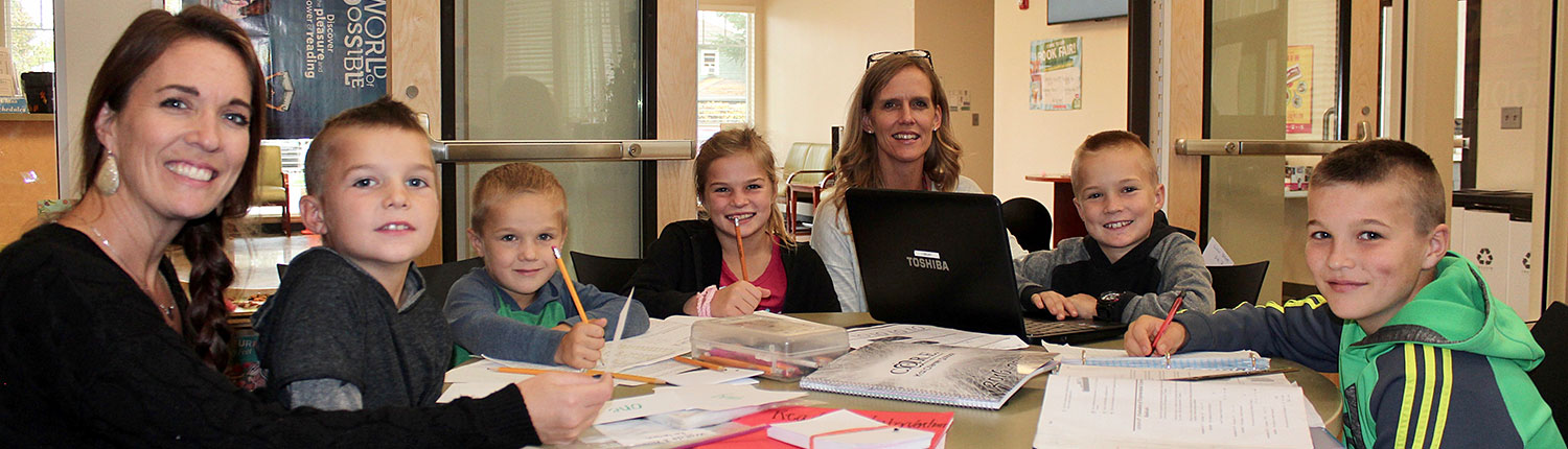 Black Family with teacher